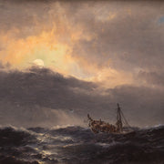 Carl Bille - A Ship in Stormy Seas