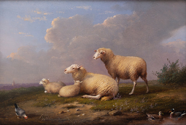 Franz van Severdonck - Sheep, Ducks and Hens