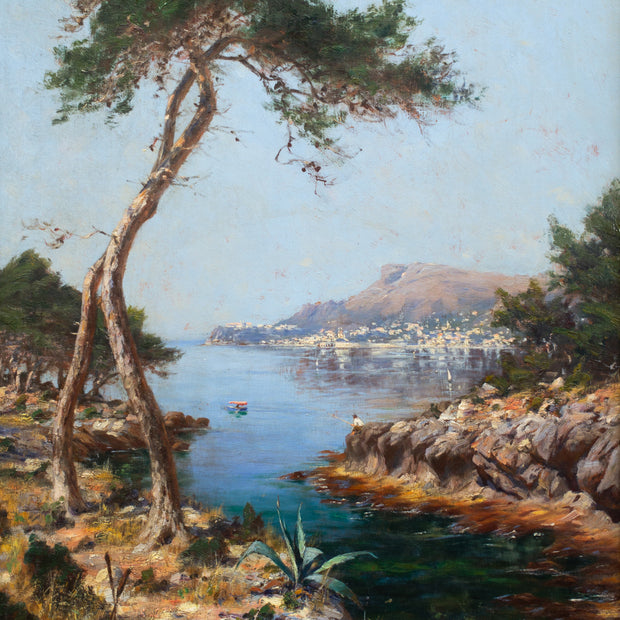 Johan Peter von Wildenradt - Sea View from Menton, Côte d'Azur, France