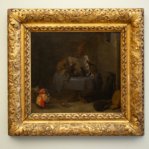 Circle of David Teniers the Younger - The Concert of Cats